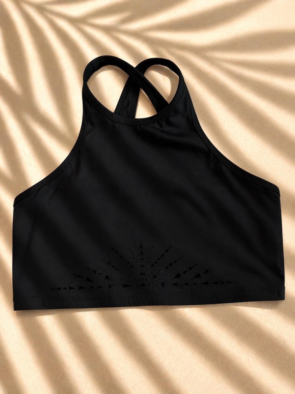 Beyond Yoga Knit Down Studio Bralet Black limited edition Size L